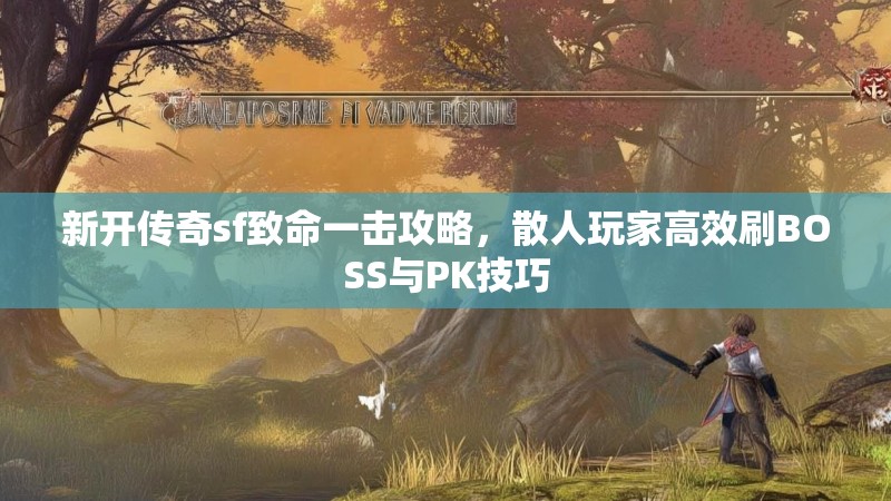 新开传奇sf致命一击攻略，散人玩家高效刷BOSS与PK技巧