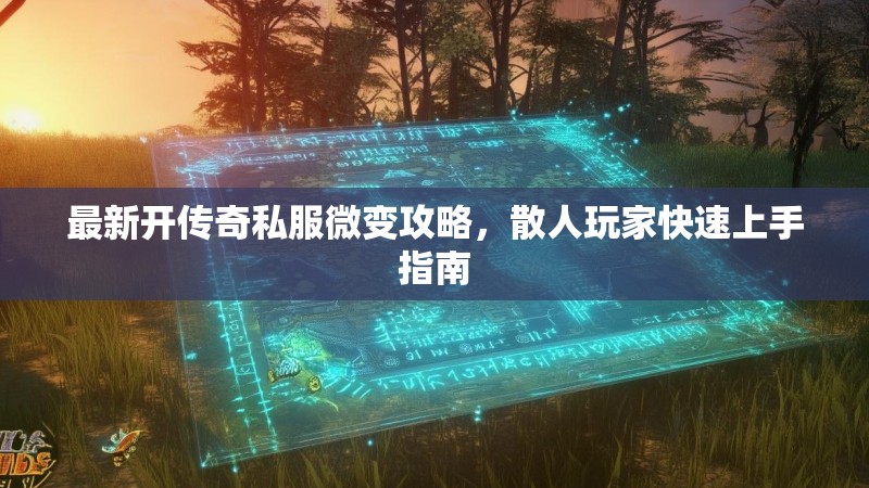 最新开传奇私服微变攻略，散人玩家快速上手指南