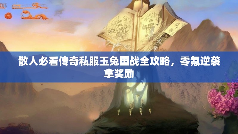 散人必看传奇私服玉兔国战全攻略，零氪逆袭拿奖励