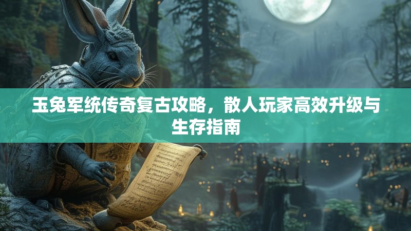 玉兔军统传奇复古攻略，散人玩家高效升级与生存指南