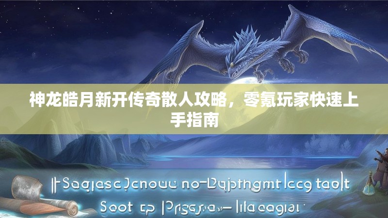 神龙皓月新开传奇散人攻略，零氪玩家快速上手指南