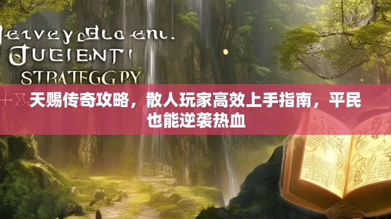 天赐传奇攻略，散人玩家高效上手指南，平民也能逆袭热血