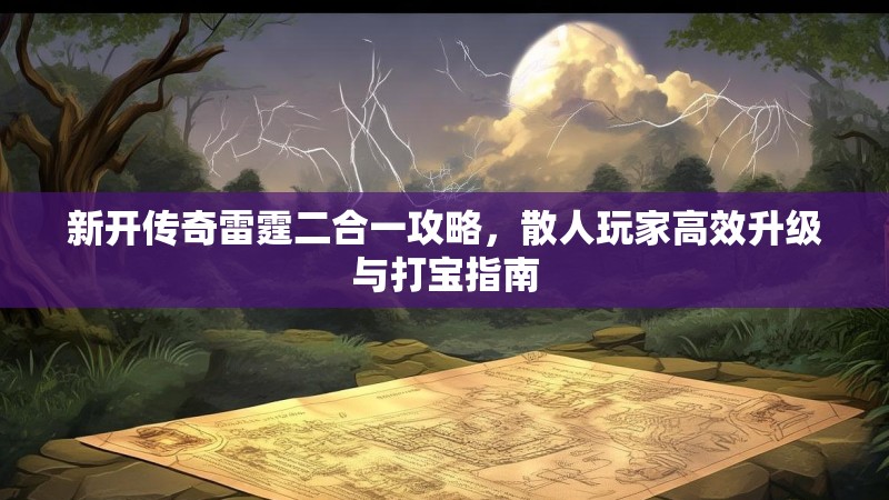 新开传奇雷霆二合一攻略，散人玩家高效升级与打宝指南