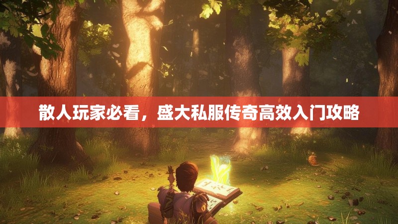 散人玩家必看，盛大私服传奇高效入门攻略