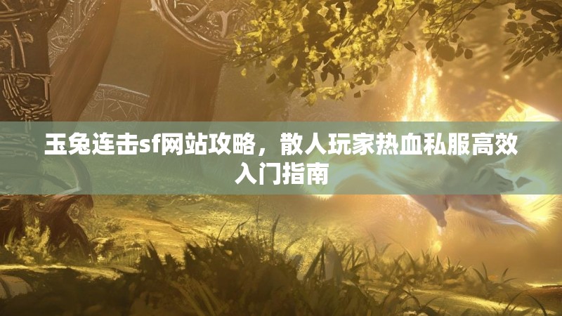 玉兔连击sf网站攻略，散人玩家热血私服高效入门指南